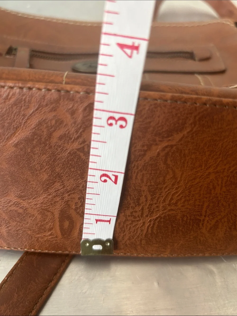 b.o.c. Chestnut Brown Faux-Leather Crossbody Bag - Picture 14 of 14